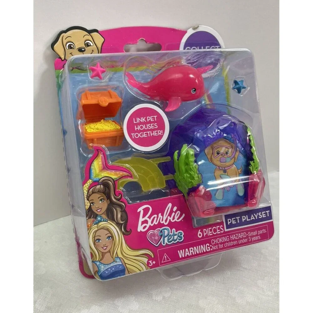 BARBIE PETS ~PLAYSET 6 Pieces~ Under See